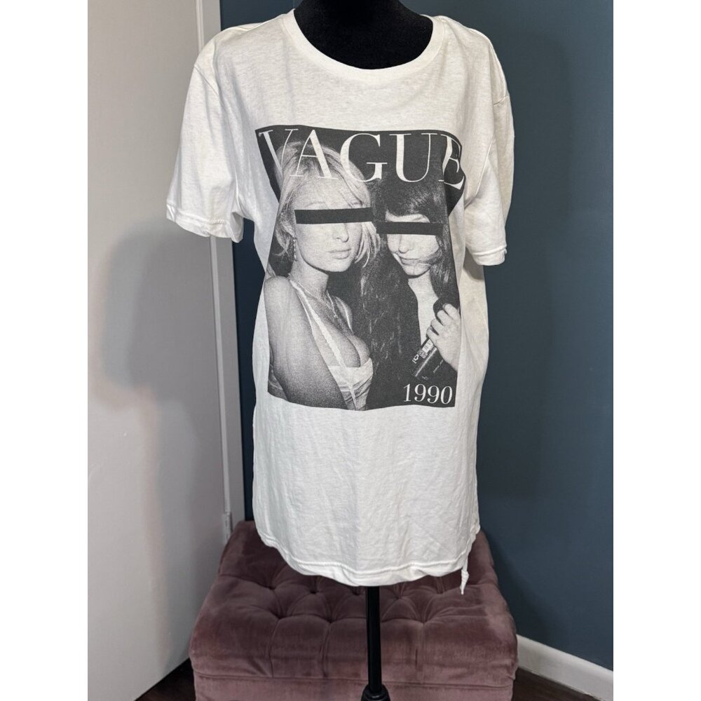 BNWT Ksubi Vague Archive Graphic Streetwear White T-Shirt Medium